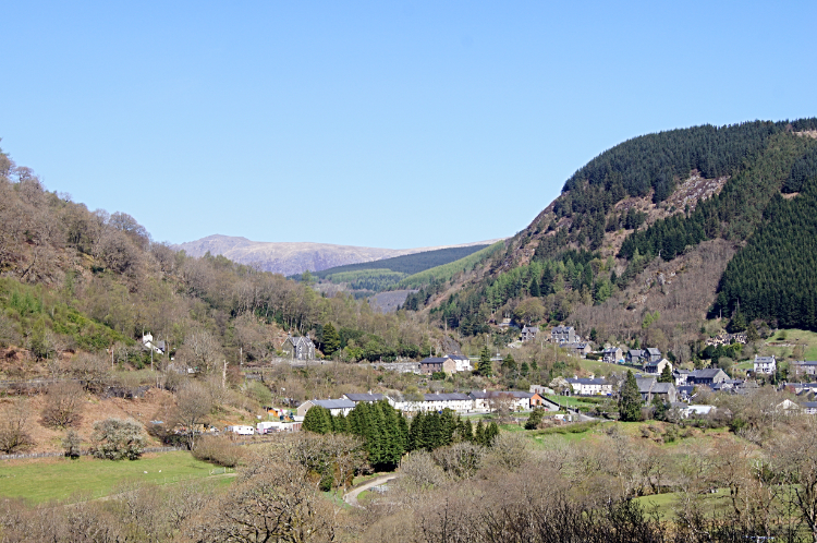 A view over Corris Uchaf to Cadair Idris