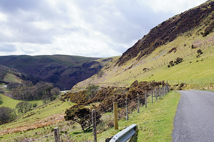 Downhill to the Towy valley