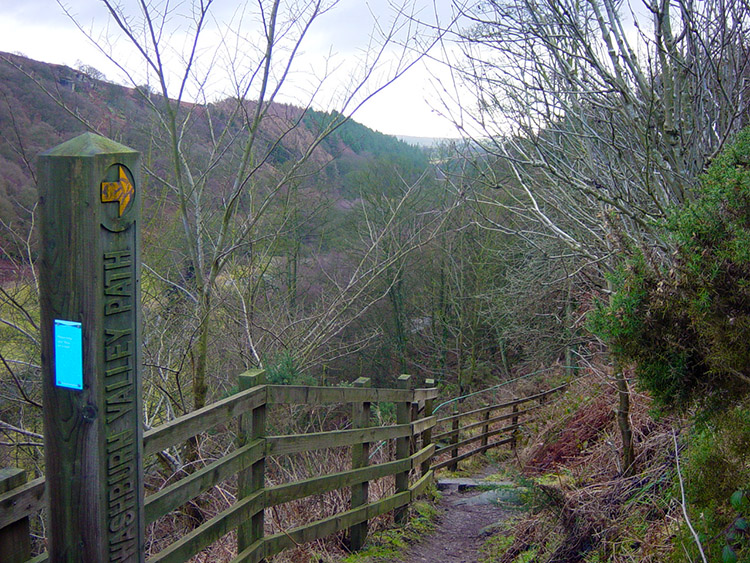 Walking down onto the Washburn Valley path