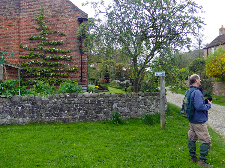 Pausing for a moment in the village of Coneythorpe