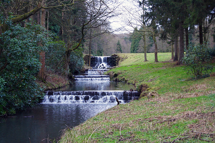 Lancelot Capability Brown waterscape in Harewood Park