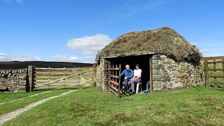 Sheltering from the sun at White Wham