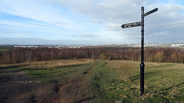 Signpost at the summit