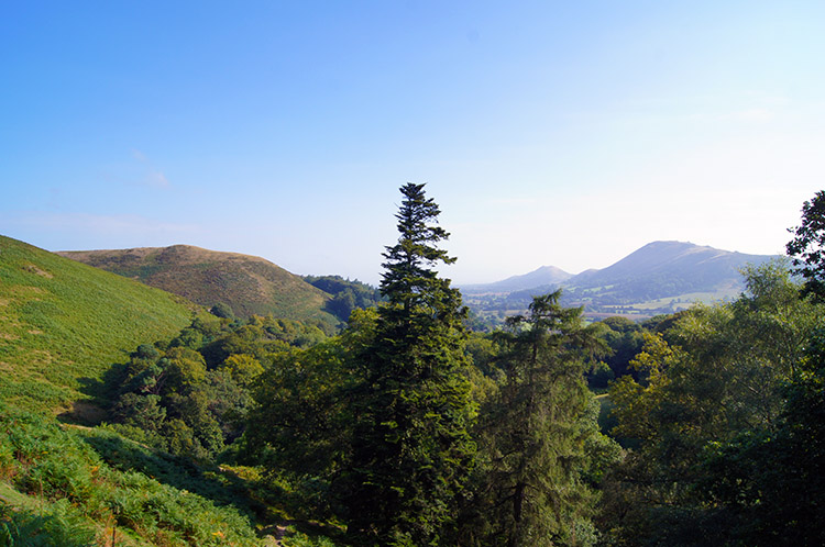 Looking to Caer Caradoc from Burway Hill