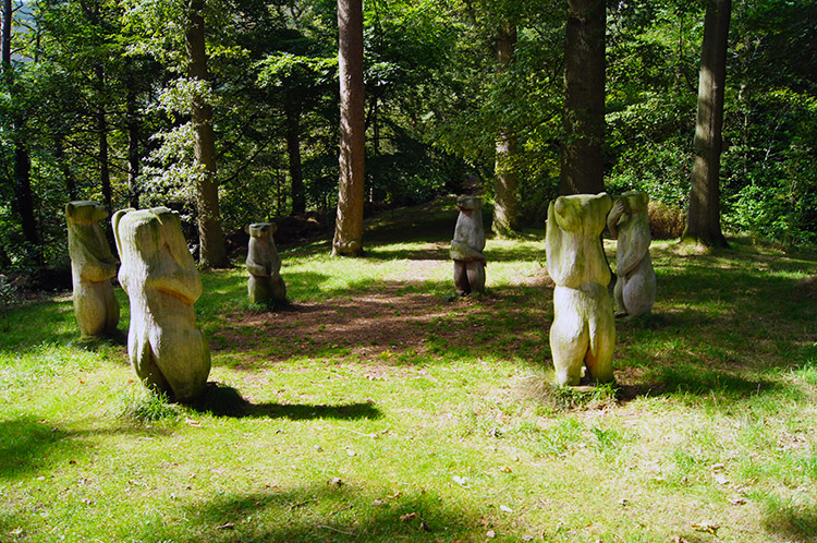 Circle of friendly bears at Long Mynd Hotel