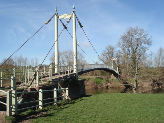 Sellack Footbridge on the River Wye