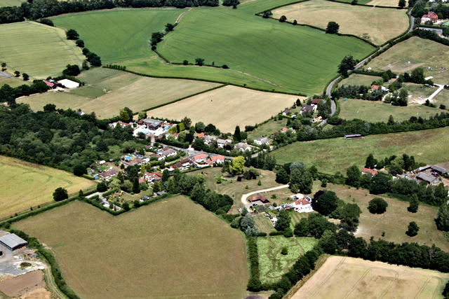 Aerial view of Hazeleigh