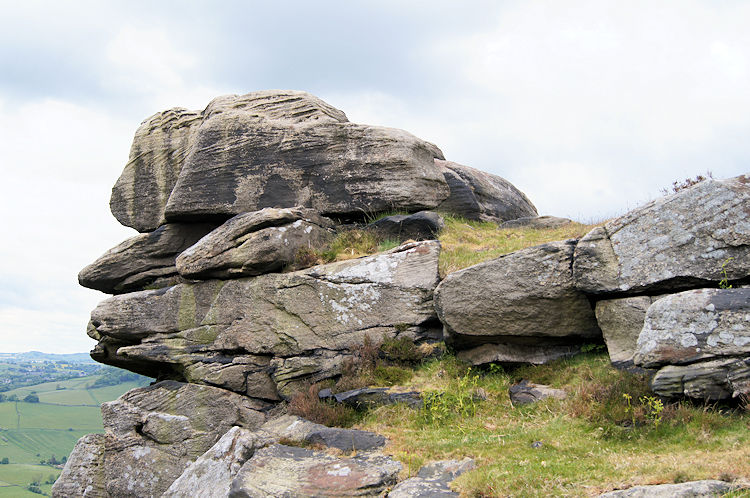 The face of Froggatt Edge