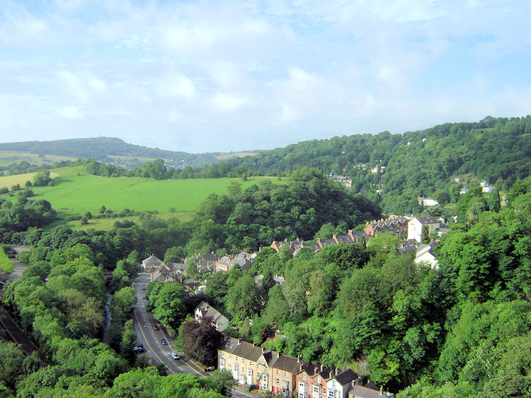 The view south to Cromford from High Tor