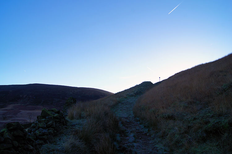 Beginning the climb of Torside Clough