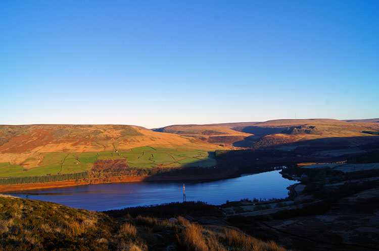 Looking south to Crowden Moor and Withens Moor