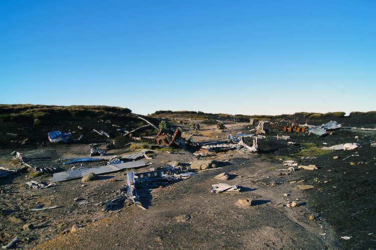 The B-29 Superfortress wreckage