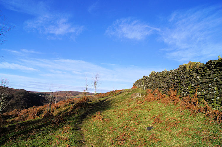 Looking north west across Agden Clough