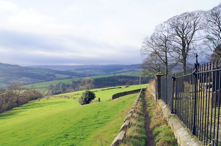 The path from High Bradfield to Low Bradfield