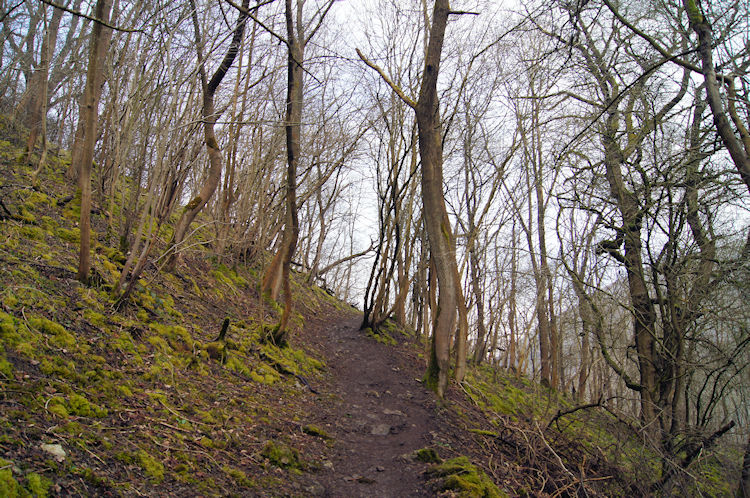 Climbing up the path from Monsal Dale