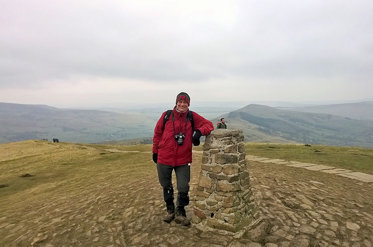 Walking Englishman on Mam Tor