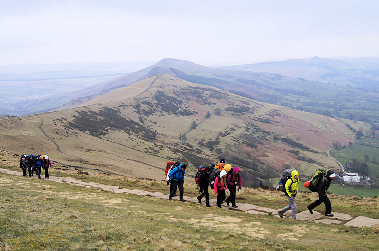 Hikers on the Great Ridge