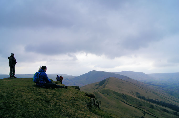 Enjoying the view from Back Tor