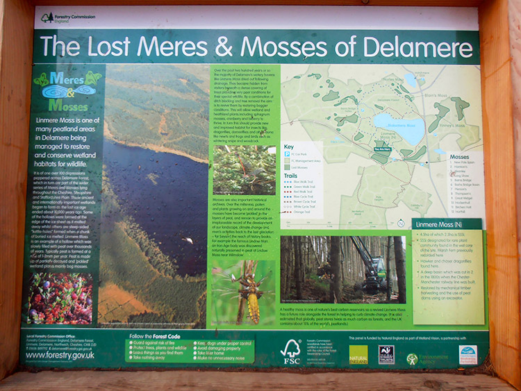 Information board in Delamere Forest