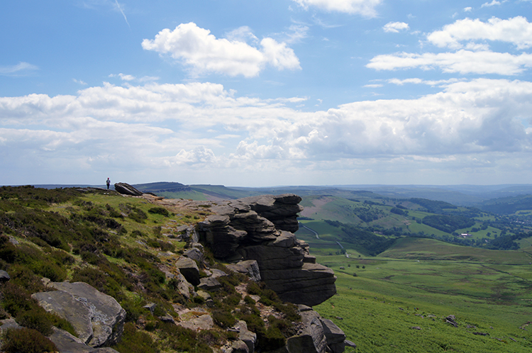 View south-west towards Hathersage