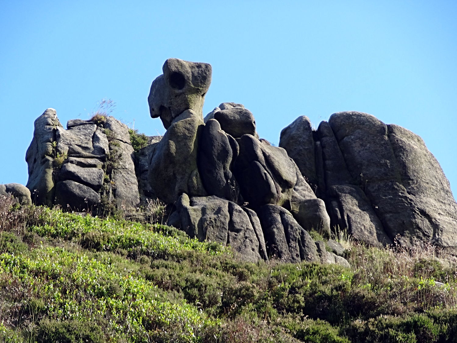 Gritstone sentinels on Edale Moor