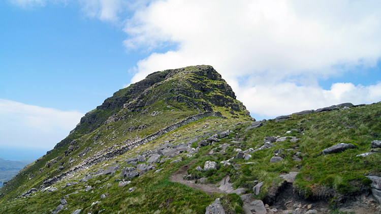 Looking left to Meall Meadhonach