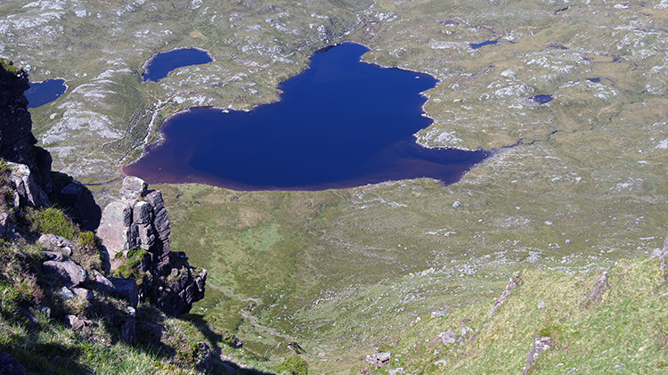 The view down to Loch a Choire Dhuibh