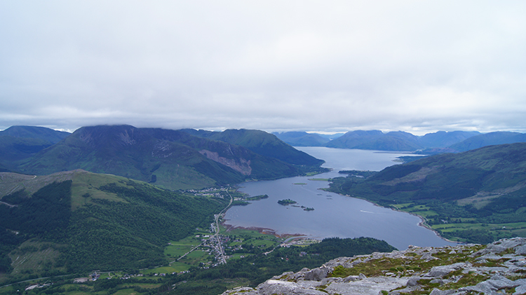 Summit view to Loch Leven and Loch Linnhe