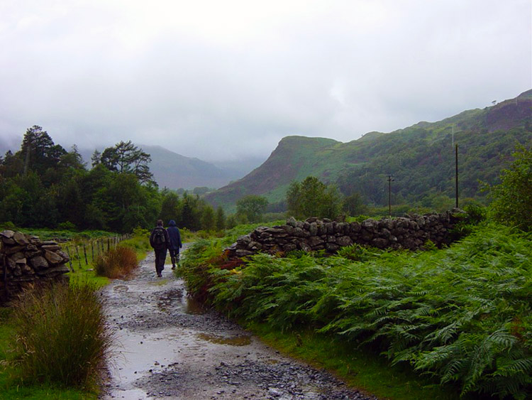 Walking from Sygun Copper Mine to Beddgelert