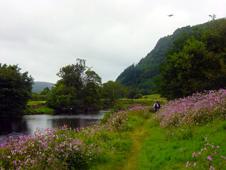 Following Afon Conwy upstream from Llanrwst