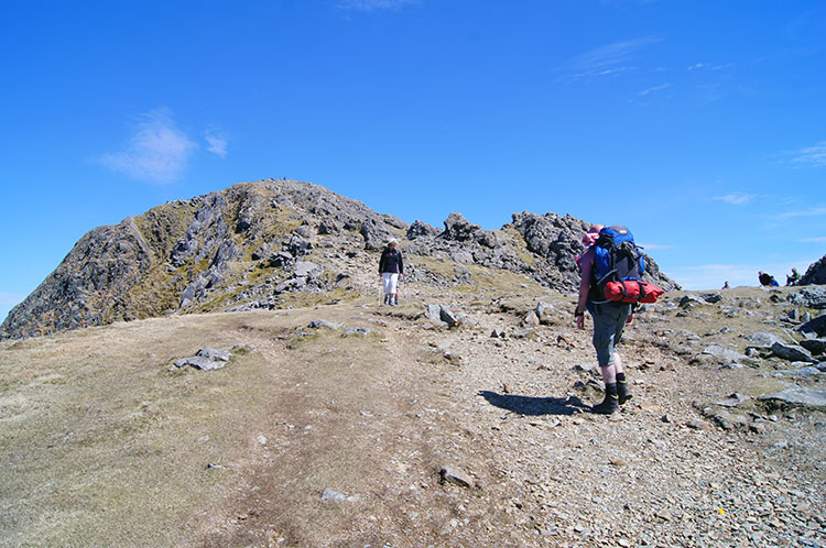 The final push to Penygadair