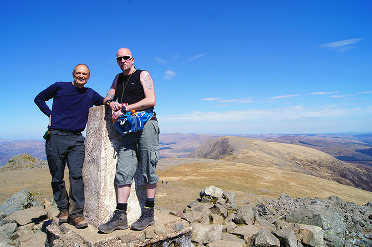 Walking Englishman and Great Galleymo on Cadair Idris