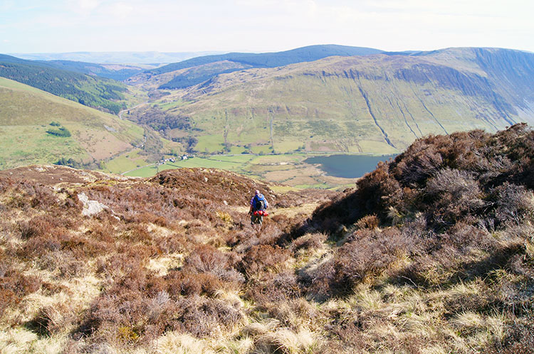 Adam plots his own way down the mountain