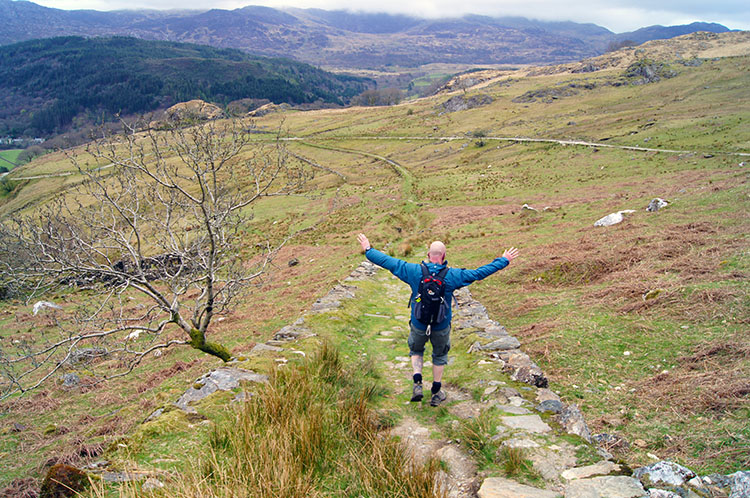 Adam follows the road of legionnaires at Castell