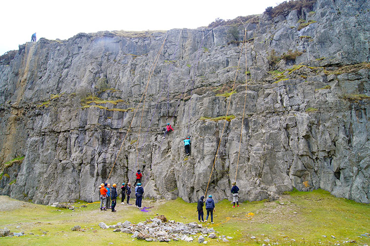 We watched the youngsters learning their new skills