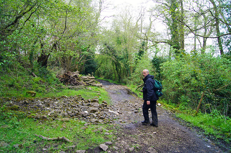 Following tracks back to Llangattock