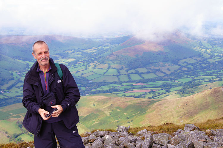 Steve takes in the beauty of the Black Mountains