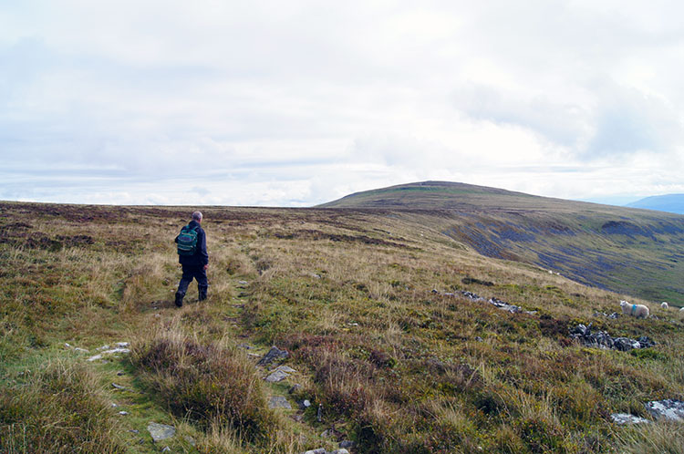 Walking towards Pen Cerrig-calch