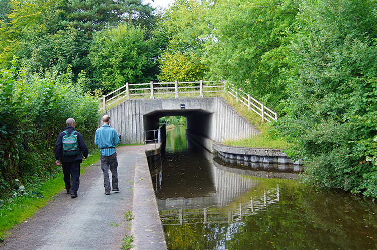 Walking along the canal back to Brecon