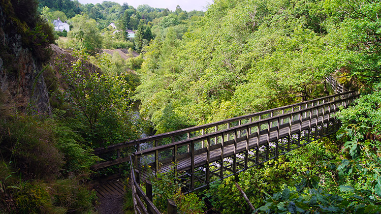 Miners bridge over Ystwyth Gorge