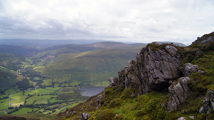 The view south to Minffordd and beyond