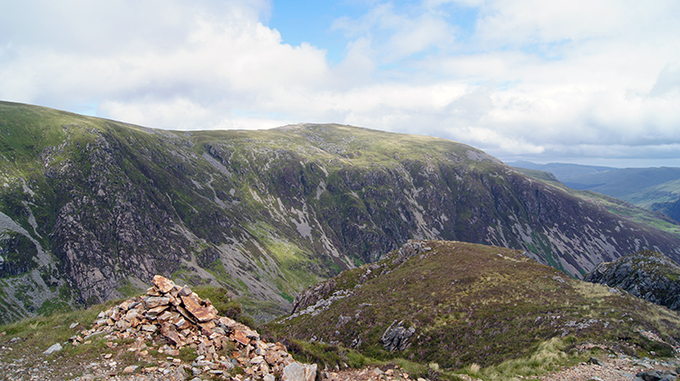 View over Cwm Cau to Mynydd Moel