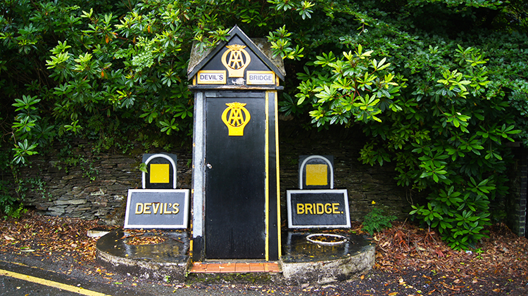 AA telephone box at Devil's Bridge