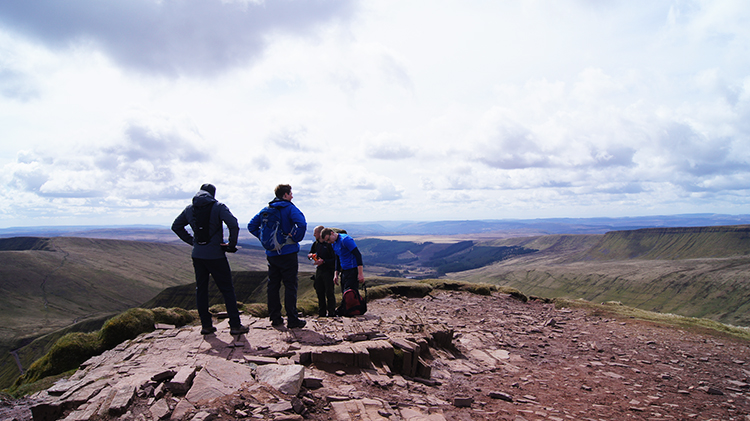 Enjoying the view from Cribyn