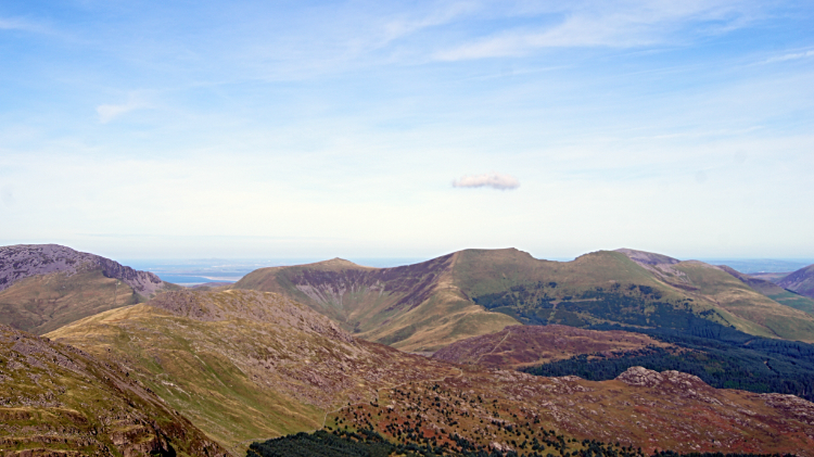View to Snowdon from Moel Hebog