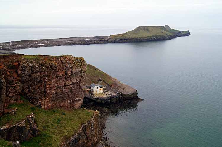 View from Old Castle Fort to Worms Head