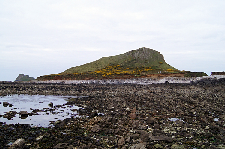 The causeway to Worms Head