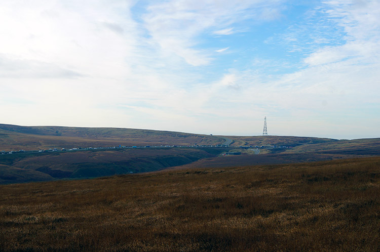 Looking south west to the M62