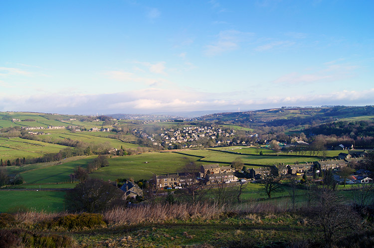 View from Oxenhope to the Worth Valley