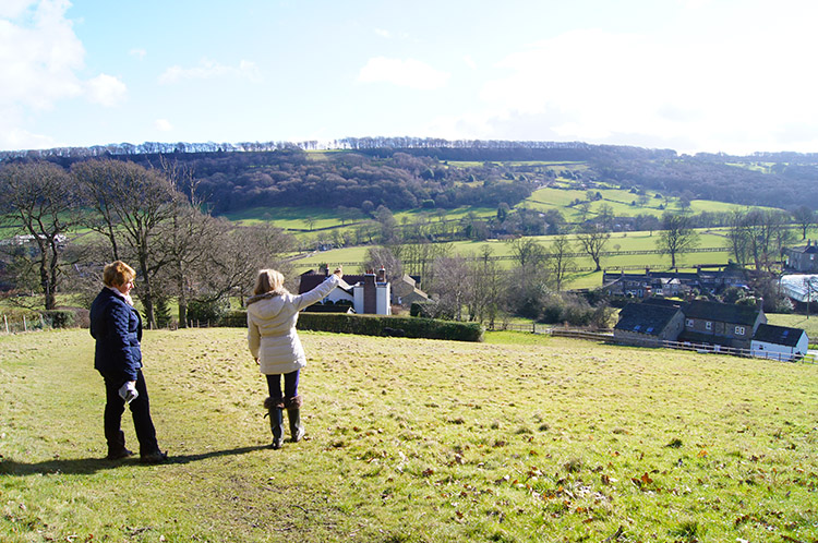 Looking across to Farnley Bank